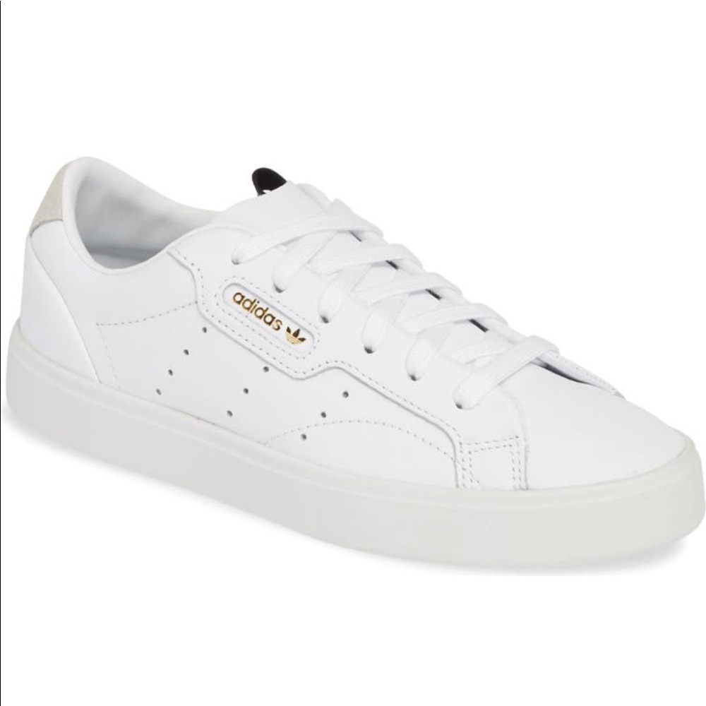 Adidas sleek leather sneaker